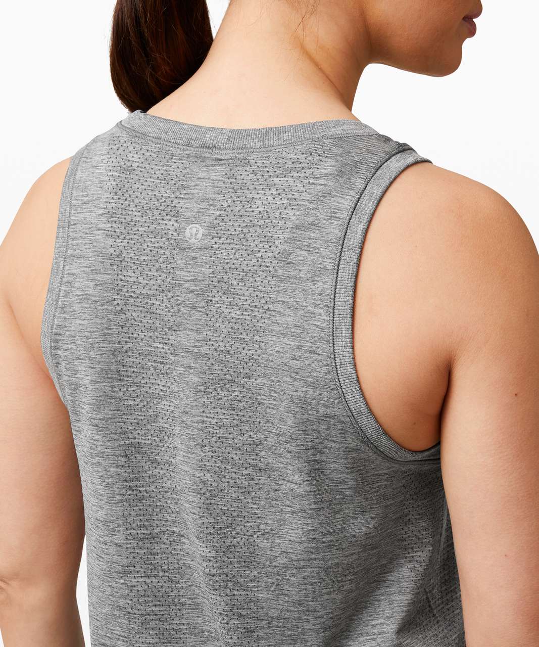 Lululemon Swiftly Relaxed Long Sleeve - Slate / White - lulu fanatics