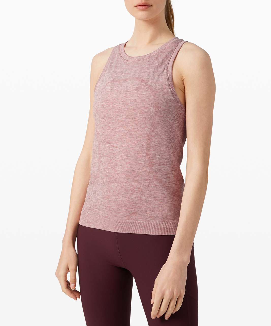 Lululemon Swiftly Relaxed Tank - Cherry Tint / White