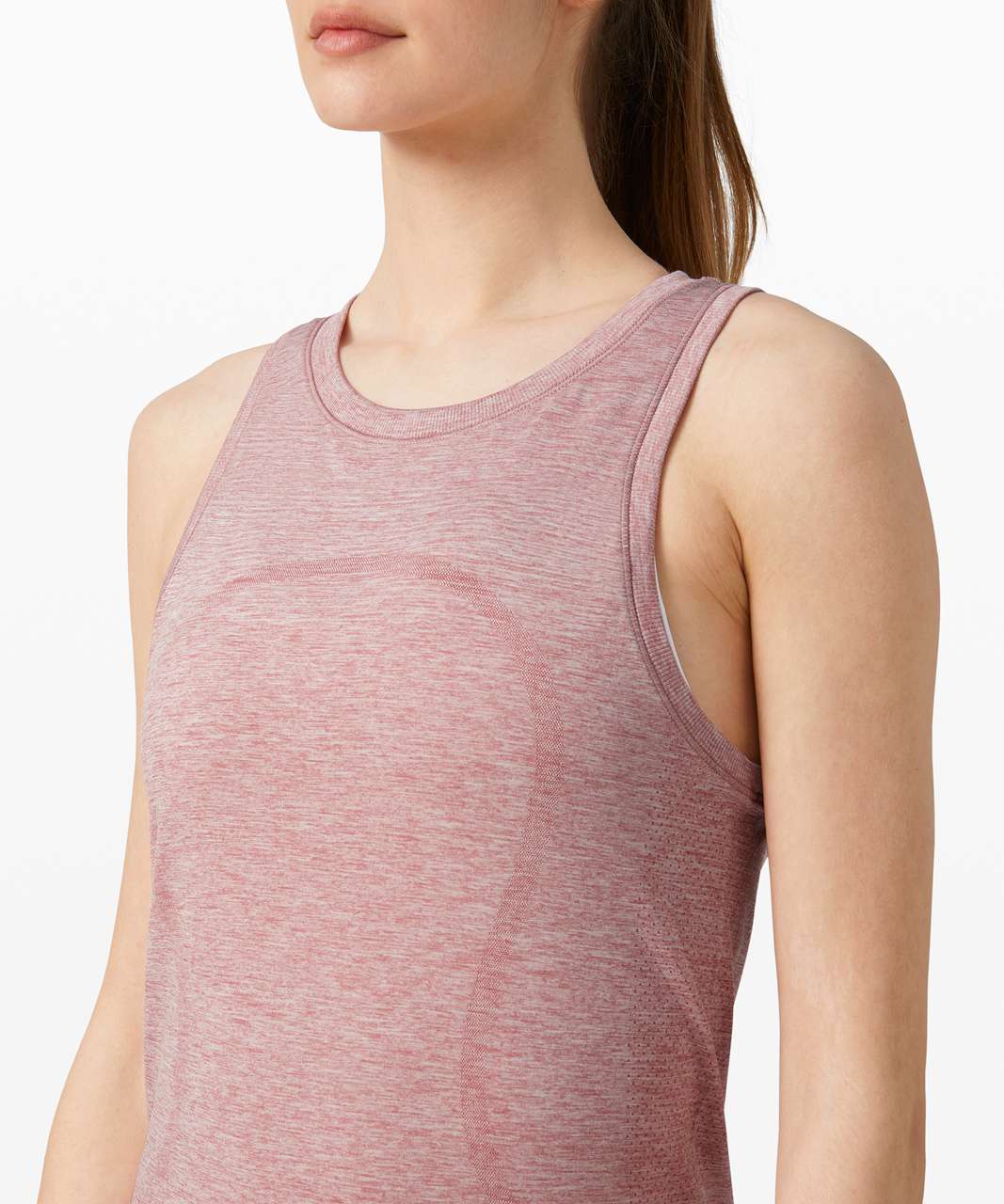 Lululemon Swiftly Relaxed Tank - Cherry Tint / White