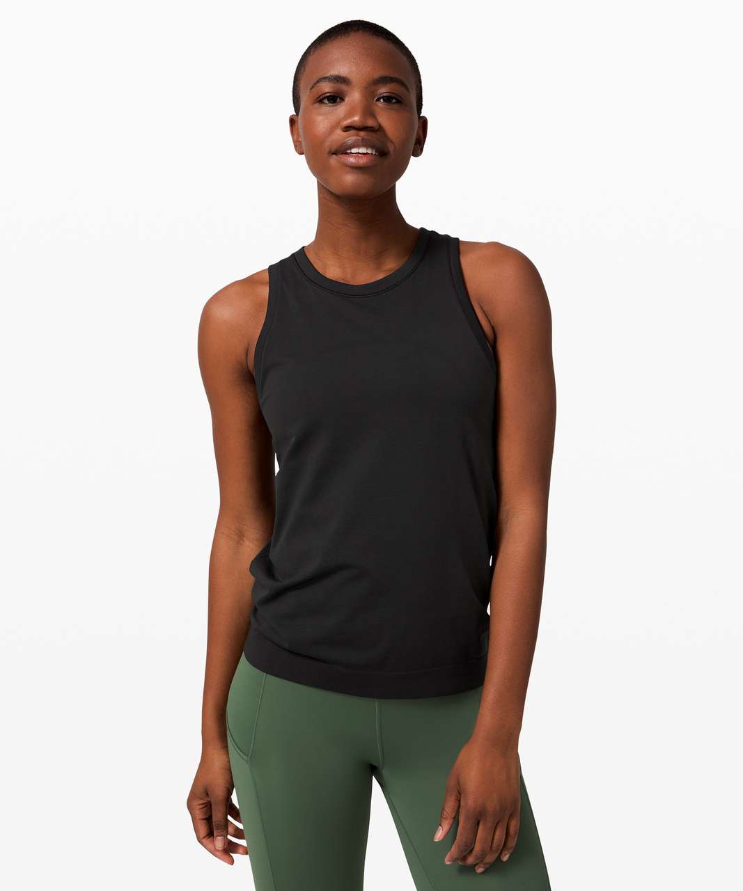 Lululemon Scoop Neck Tank - Black - lulu fanatics