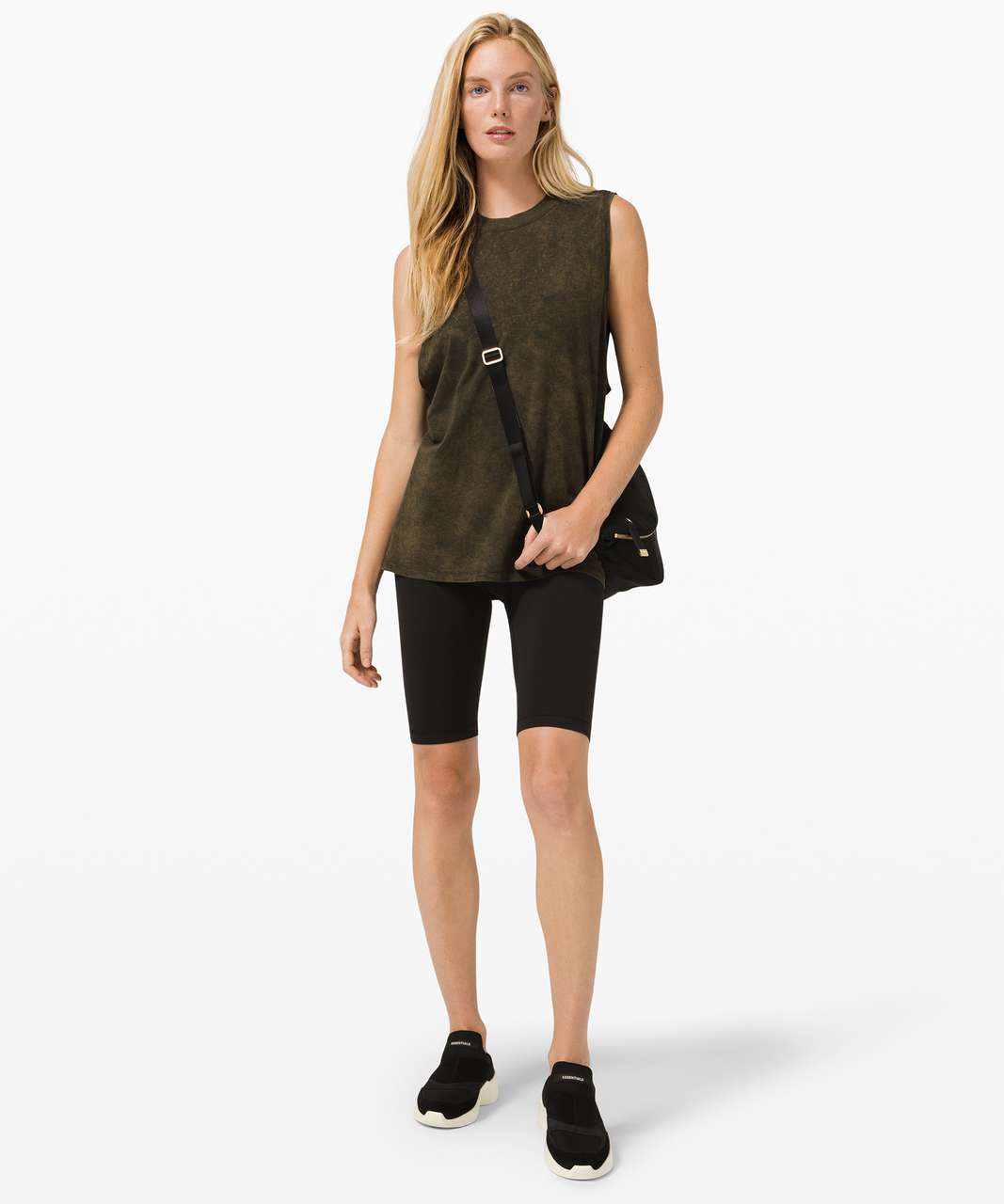 Lululemon All Yours Boyfriend Tank *Wash - Cloudy Wash Dark Olive