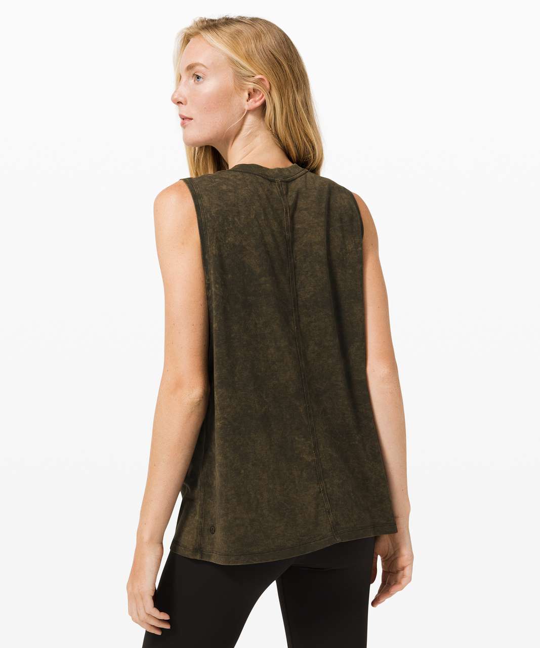 Lululemon All Yours Boyfriend Tank *Wash - Cloudy Wash Dark Olive