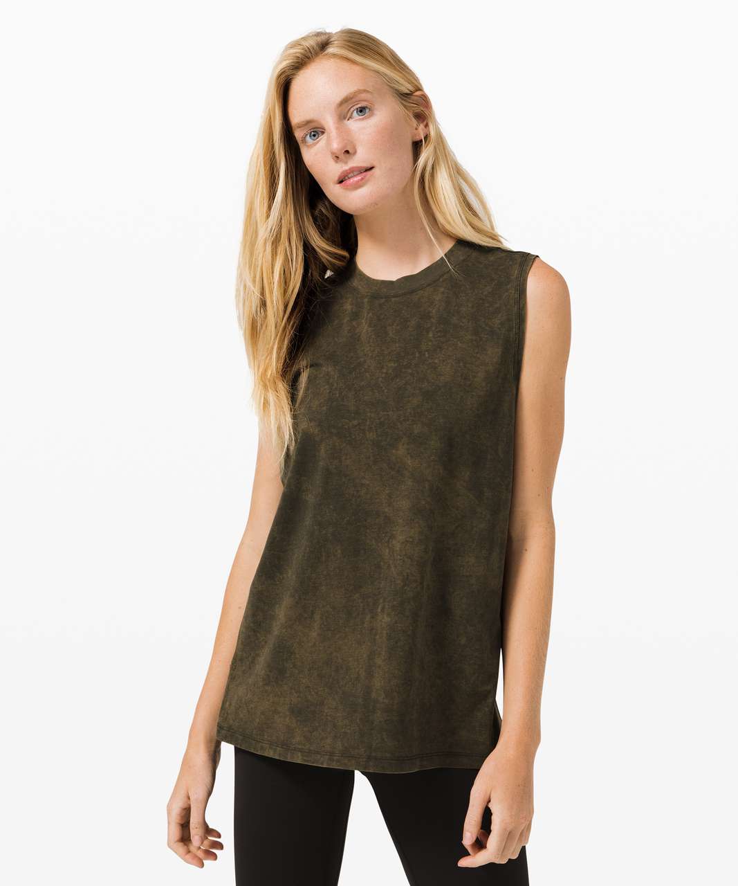 Lululemon All Yours Boyfriend Tee In Dark Olive