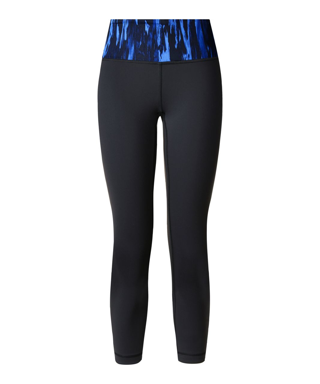 Lululemon Wunder Under Crop III (Reversible) - Black / Sapphire Blue