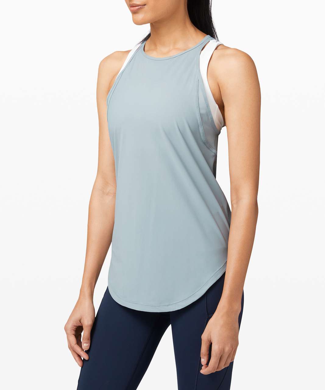 LULULEMON Run Off Route Tank Women’s Tank Top Color Iced Iris Size 6 NEW  w/Tags