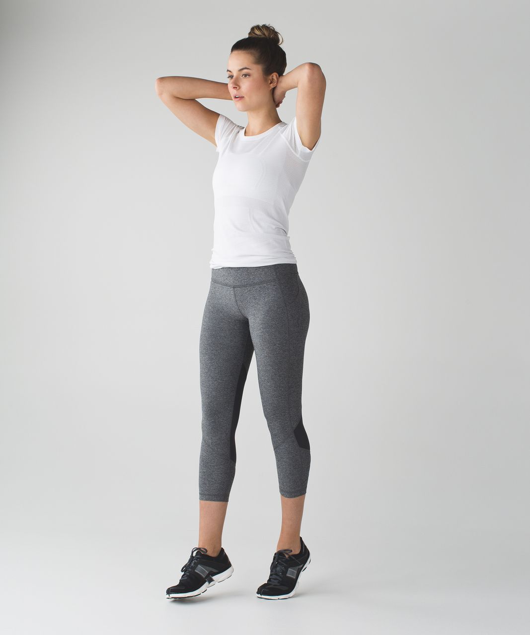 Lululemon Pace Rival Crop *22 Heathered Black / Black