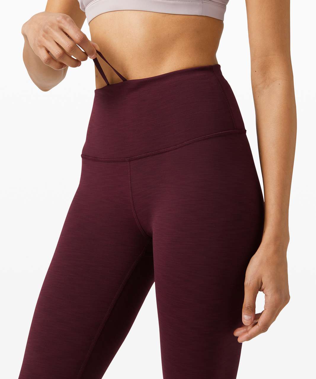 Lululemon Wunder Train High-Rise Tight 25" - Heathered Cassis