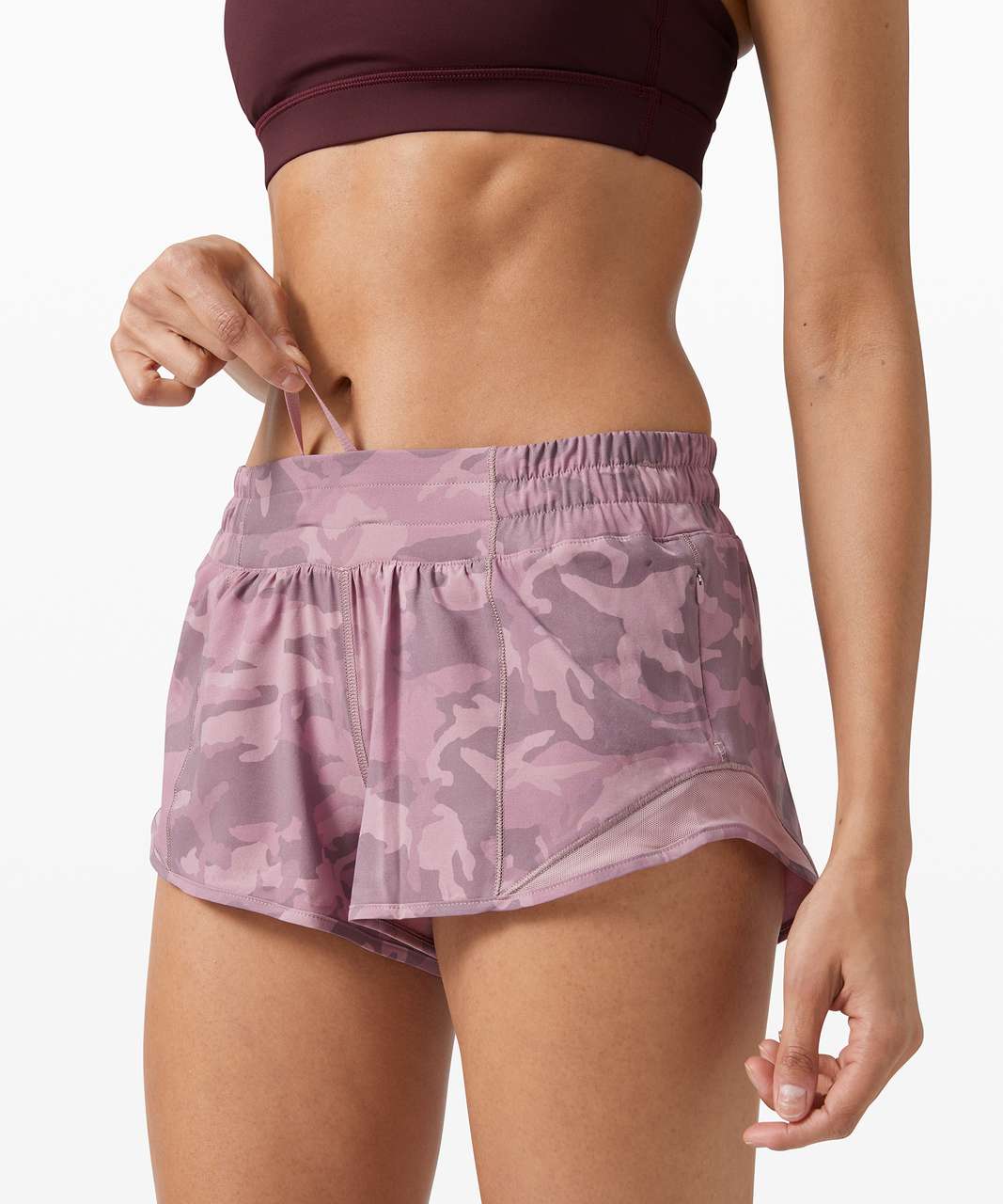 Lululemon NWT Energy Bra Long Line in Incognito Camo Pink Taupe Multi, Size  2 - $46 New With Tags - From Brynna