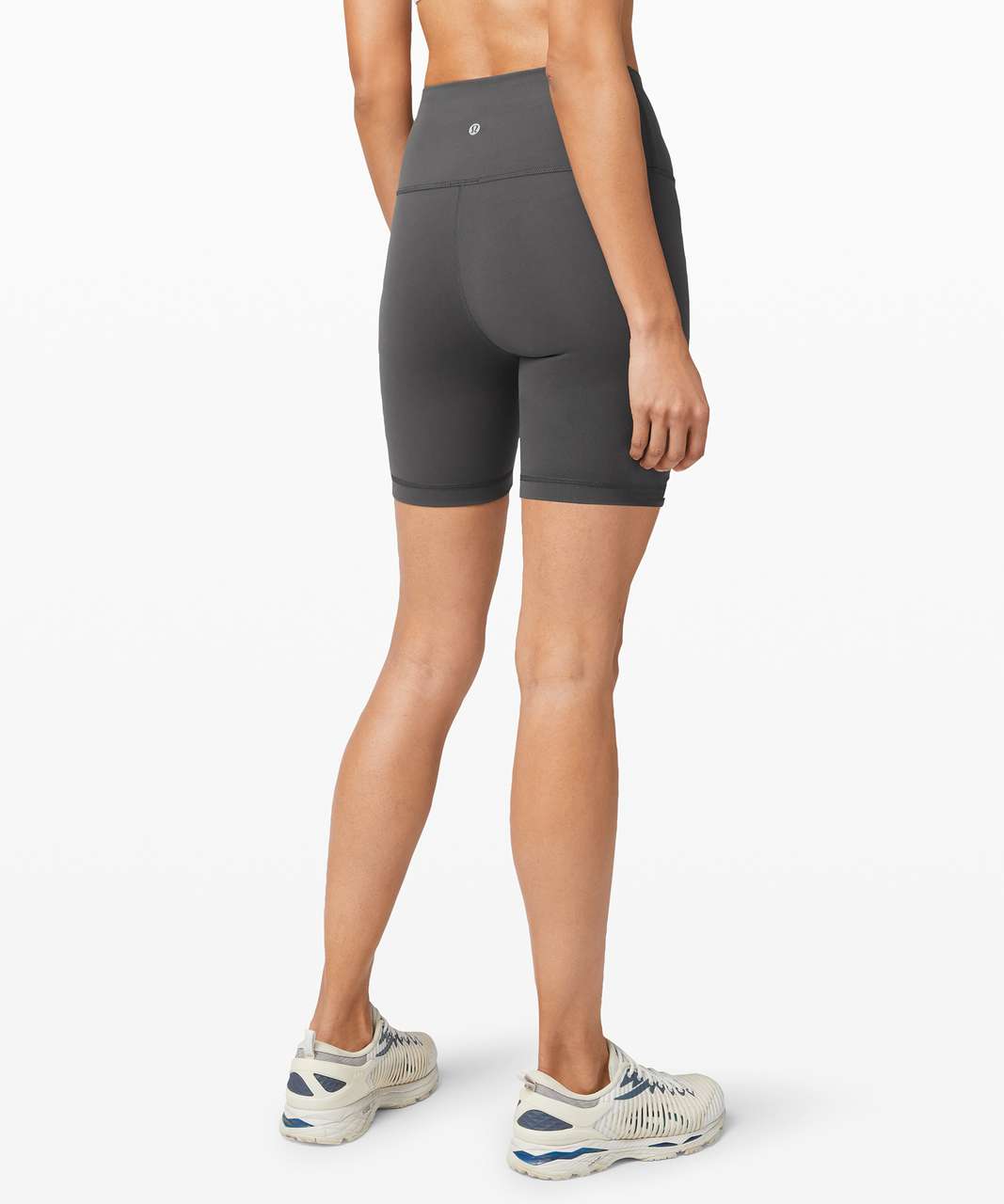 Lululemon Wunder Train High-Rise Short 6 - Heathered Graphite Grey - lulu  fanatics