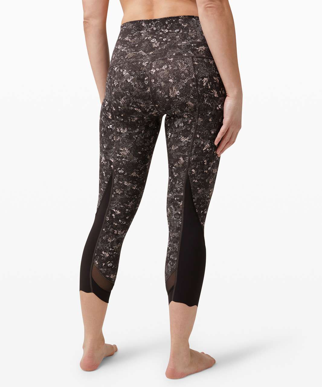 Lululemon Wunder Under Crop High-Rise *Roll Down Scallop Full-On Luxtreme 23" - Equalized Multi