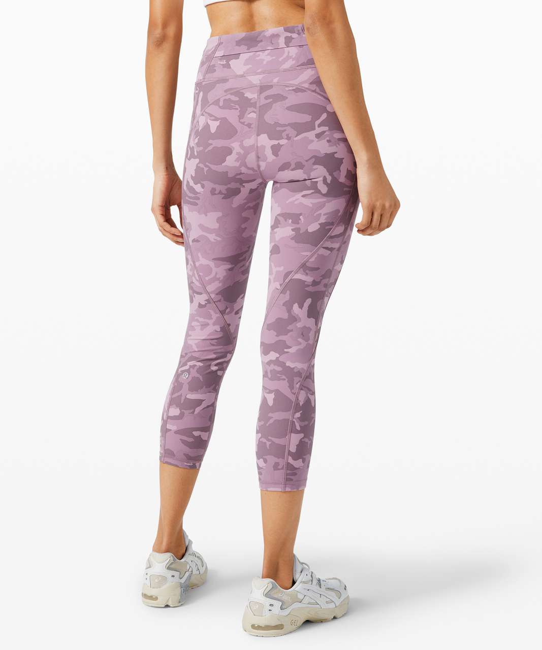 Lululemon Time To Sweat Crop 23 - Incognito Camo Pink Taupe Multi - lulu  fanatics