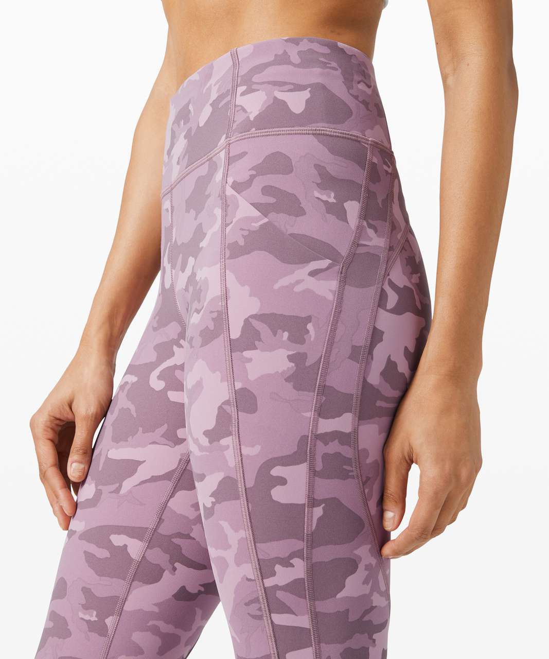 Lululemon Time To Sweat Crop 23" - Incognito Camo Pink Taupe Multi