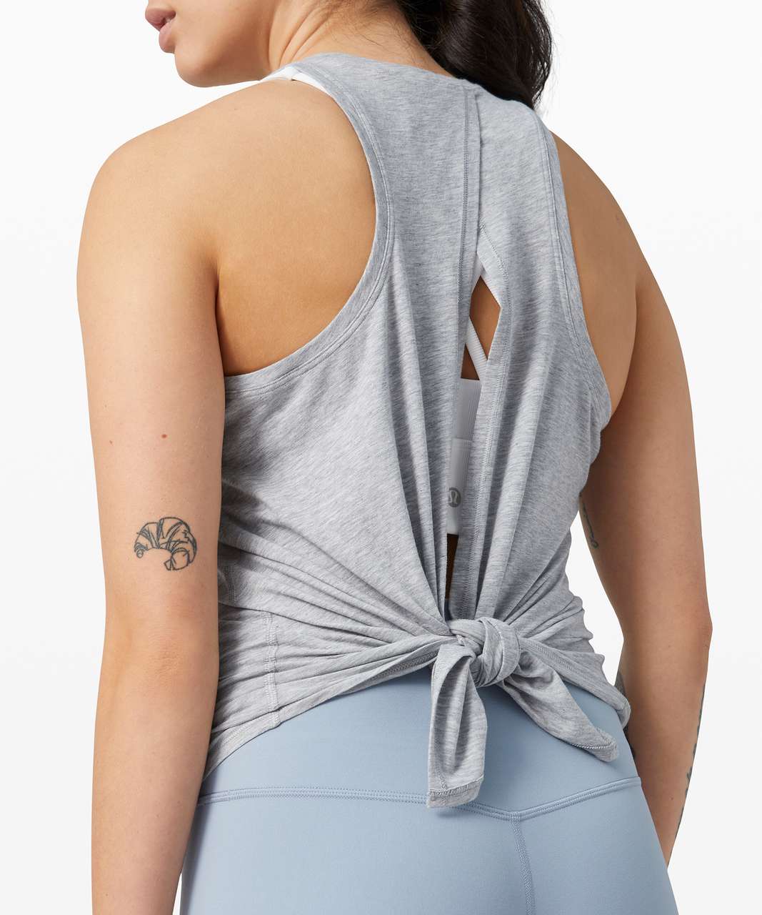 Lululemon All Tied Up Tank - Heathered Magnet Grey