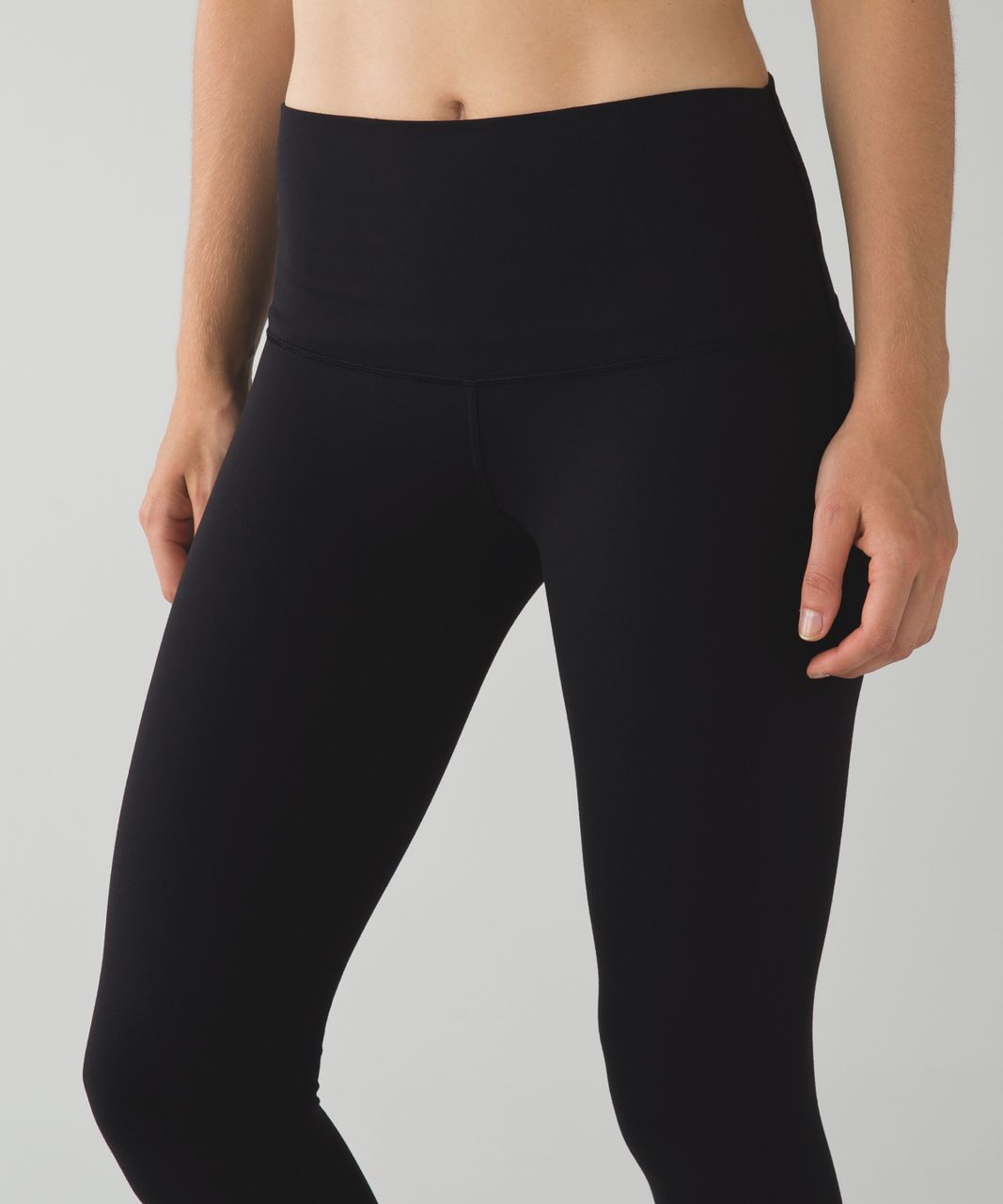 Lululemon fold down flowy yoga pant Black Size 2 - $55 (54% Off Retail) -  From Abbe