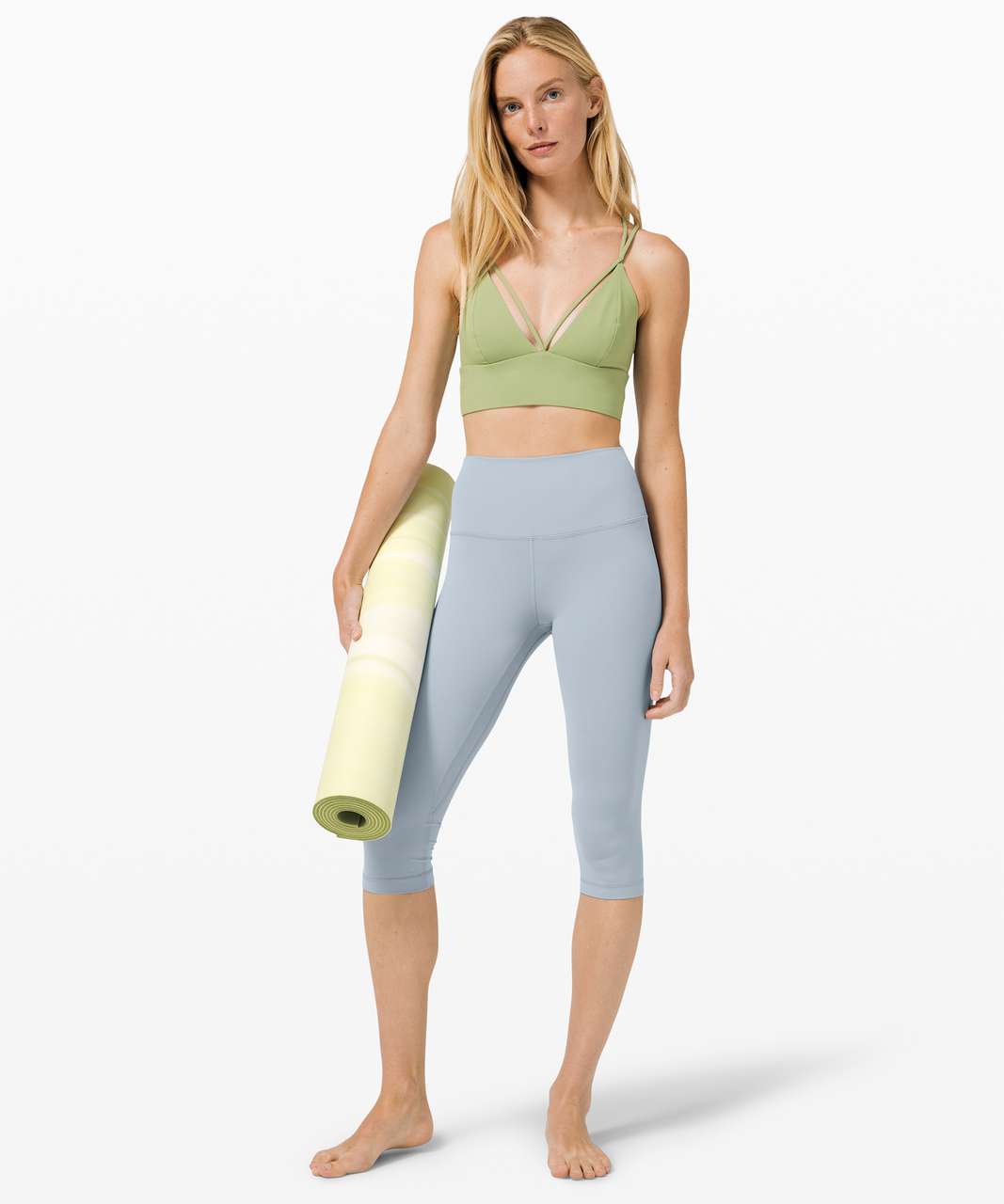 Lululemon Align High Rise Crop 17 - Chambray - lulu fanatics