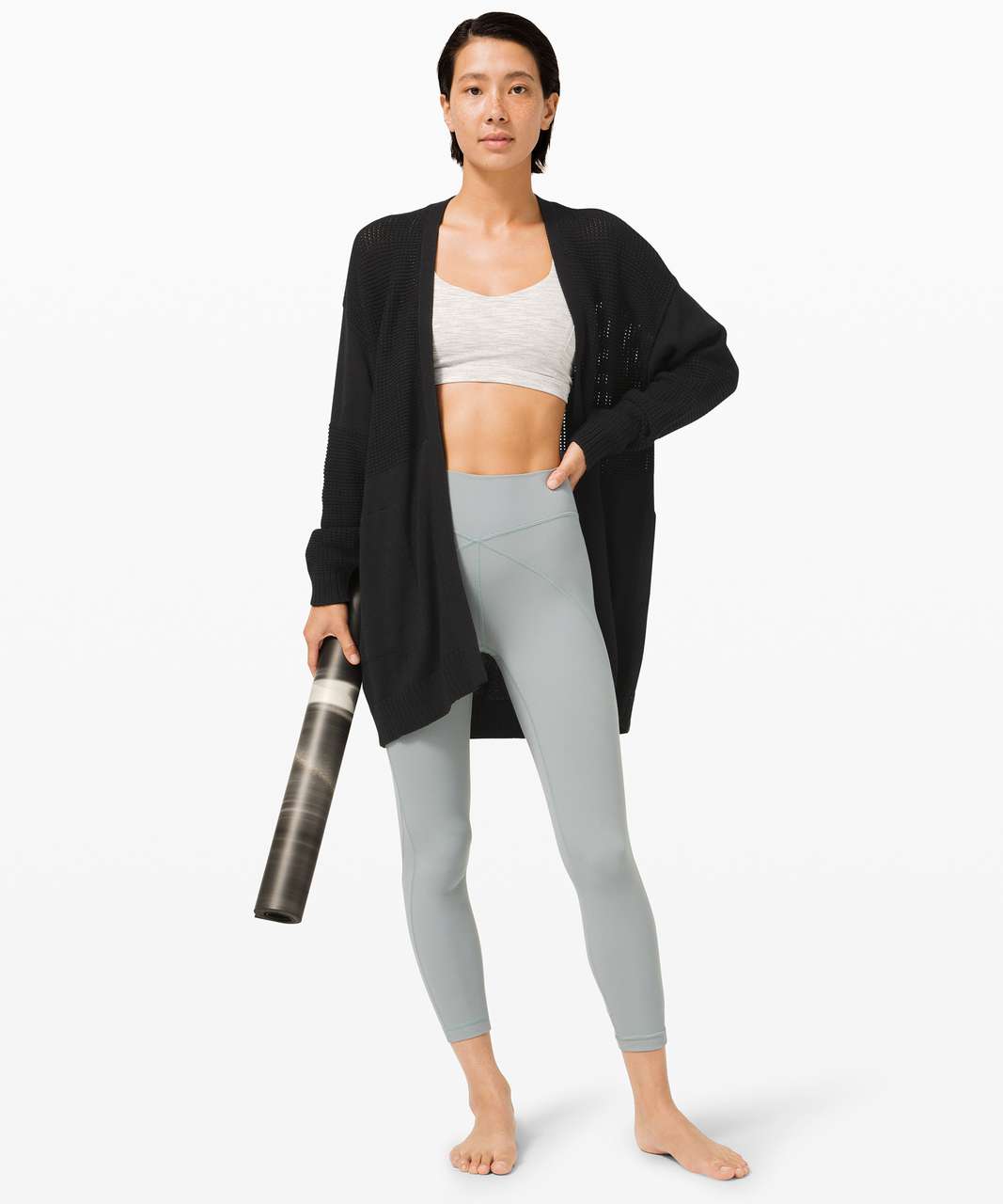 Lululemon Easy Embrace Wrap Sweater - Black