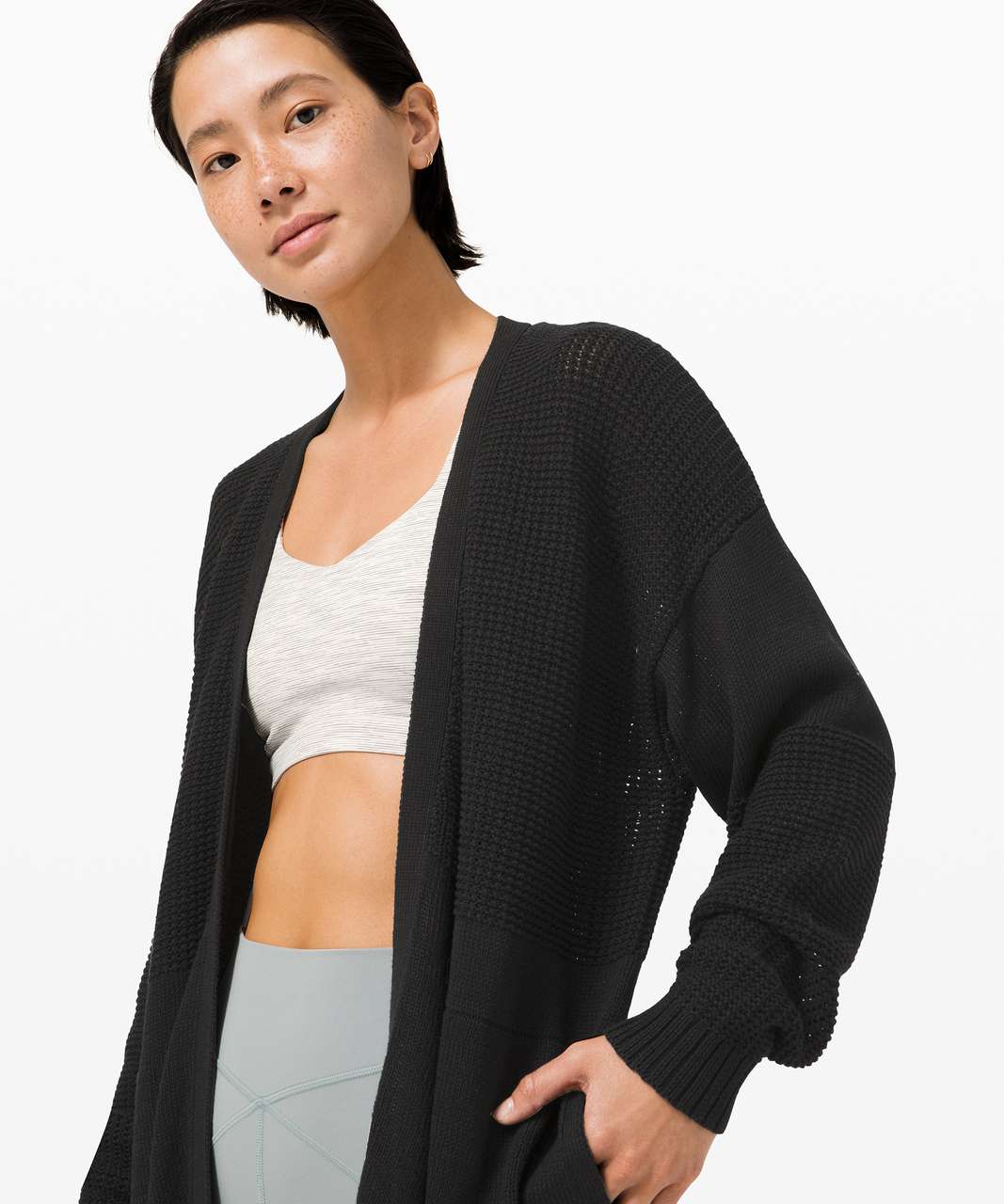 Lululemon Easy Embrace Wrap Sweater - Black