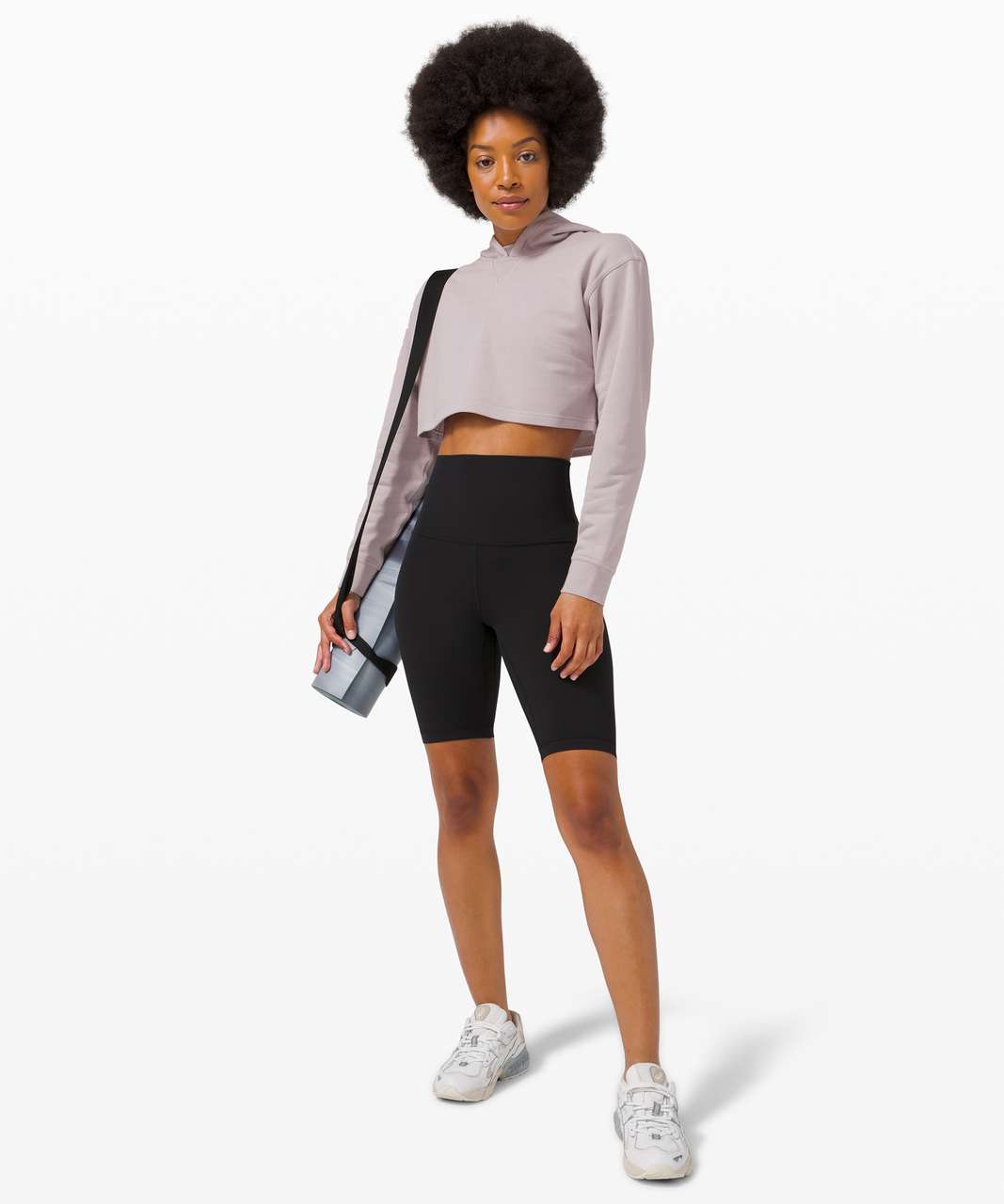 Lululemon All Yours Cropped Hoodie - Black (First Release) - lulu fanatics