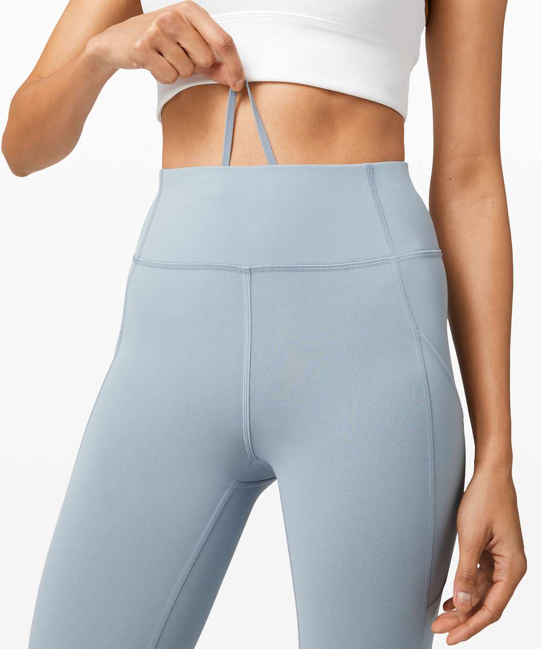 Lululemon women invigorate legging capri blue