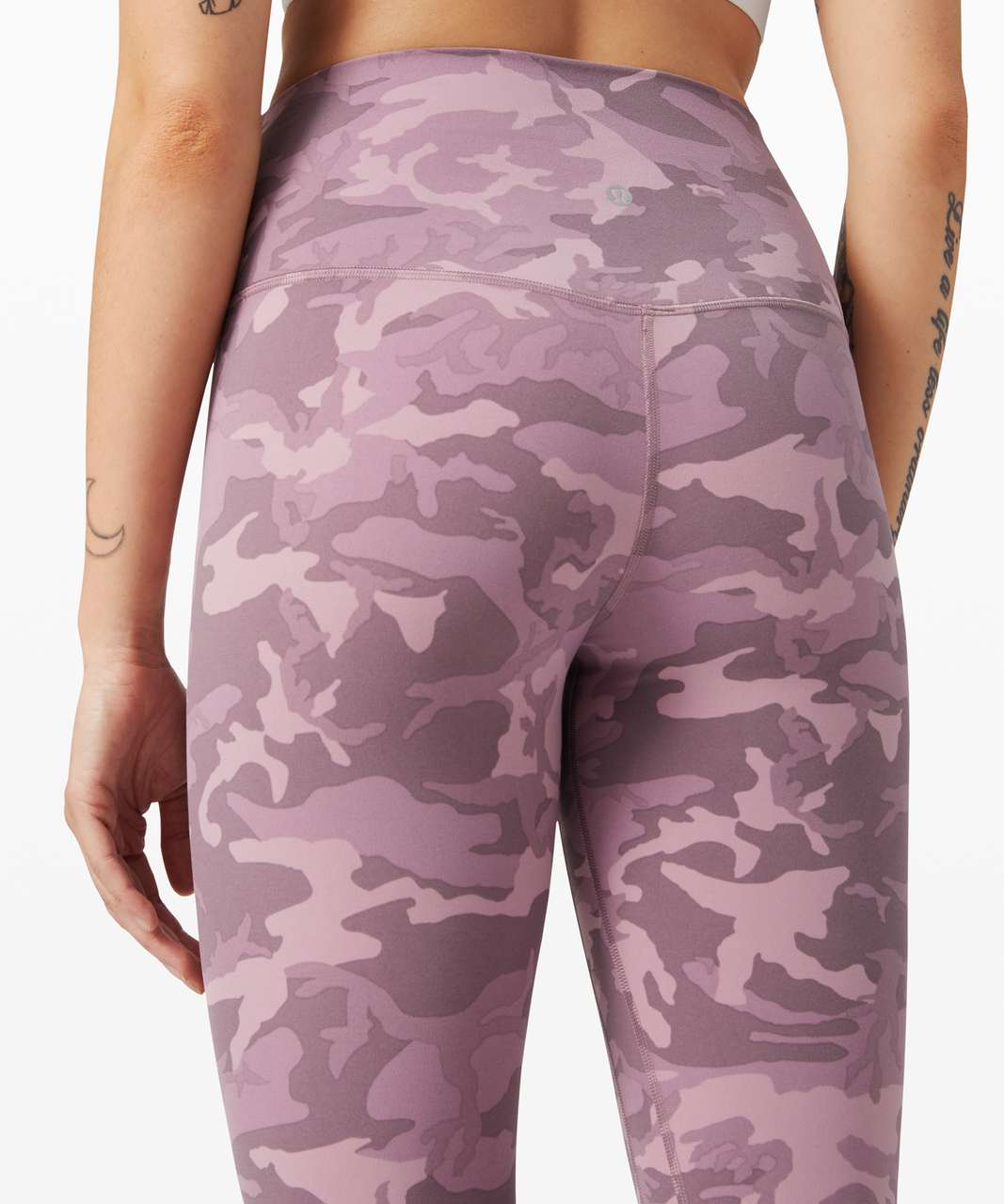 Lululemon Camo Pink and Black Cropped Leggings Size 6 - $40 - From Meredith