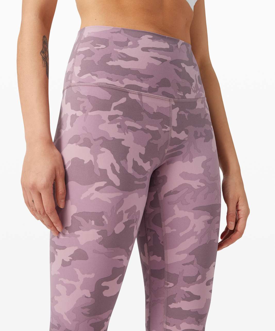 Lululemon Align Crop *21 - Incognito Camo Pink Taupe Multi - lulu fanatics