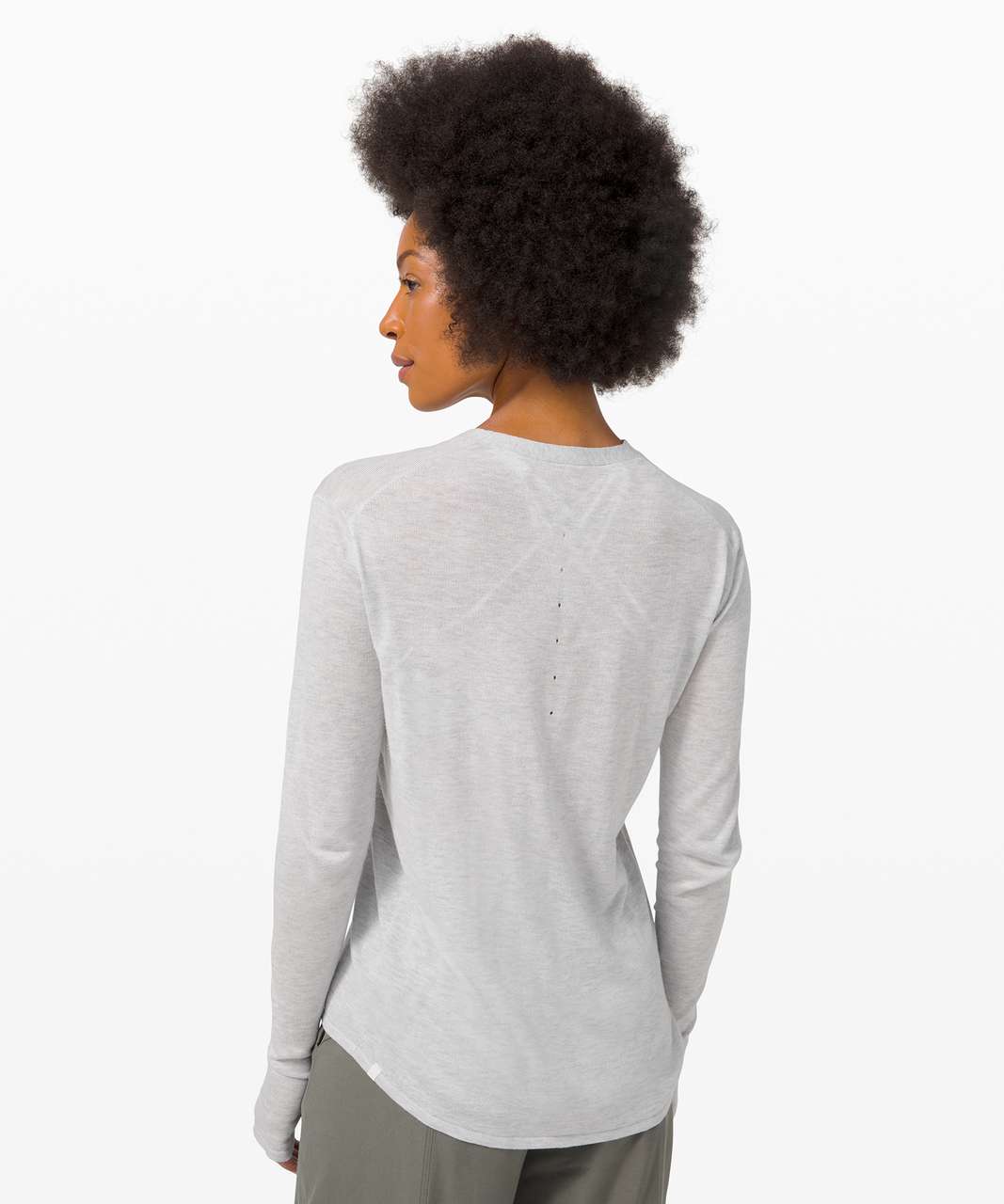 Lululemon Easy Days Long Sleeve - Heathered Core Ultra Light Grey