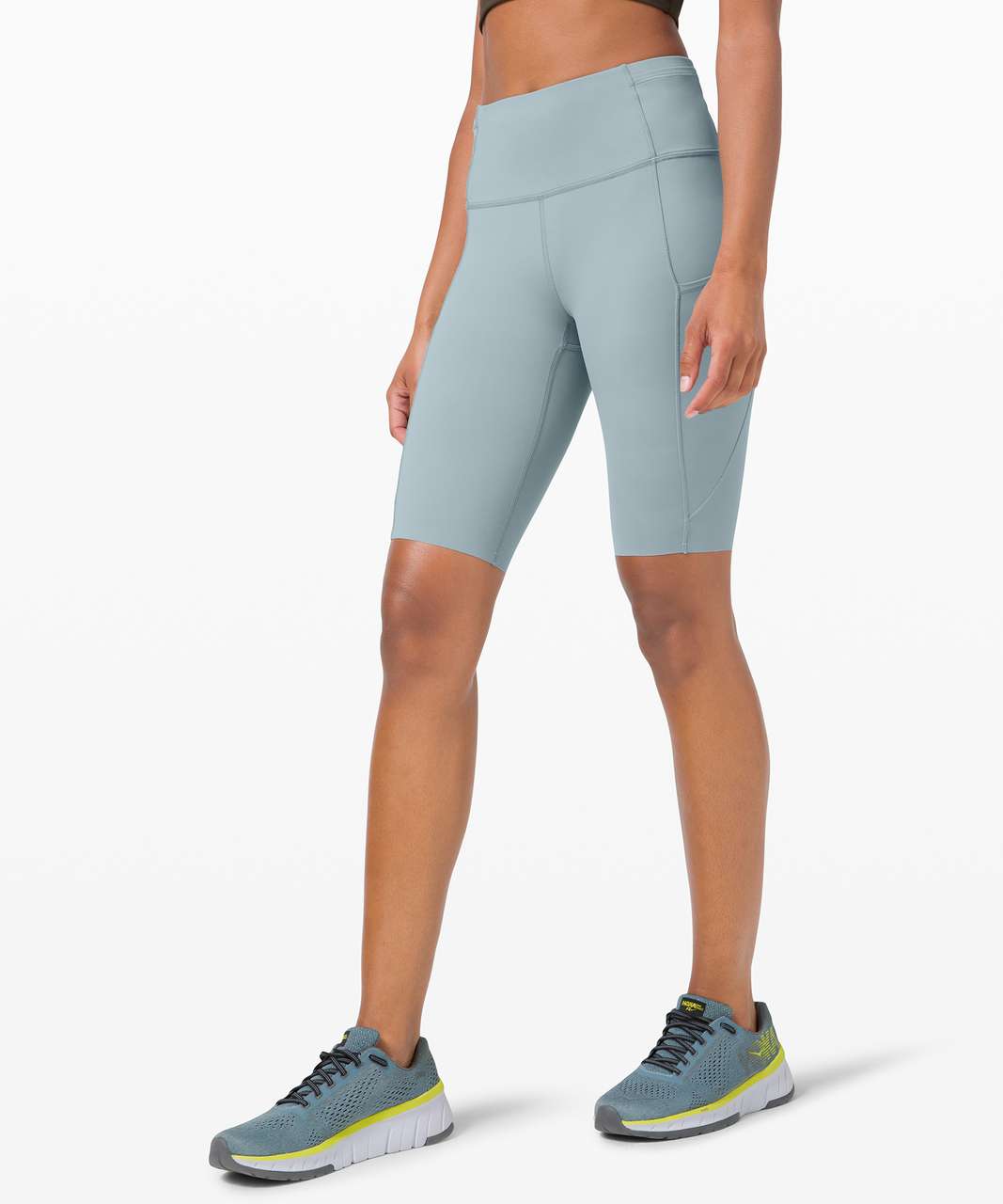 Lululemon Fast and Free Short 10 - City Grit White Blue Fog - lulu fanatics