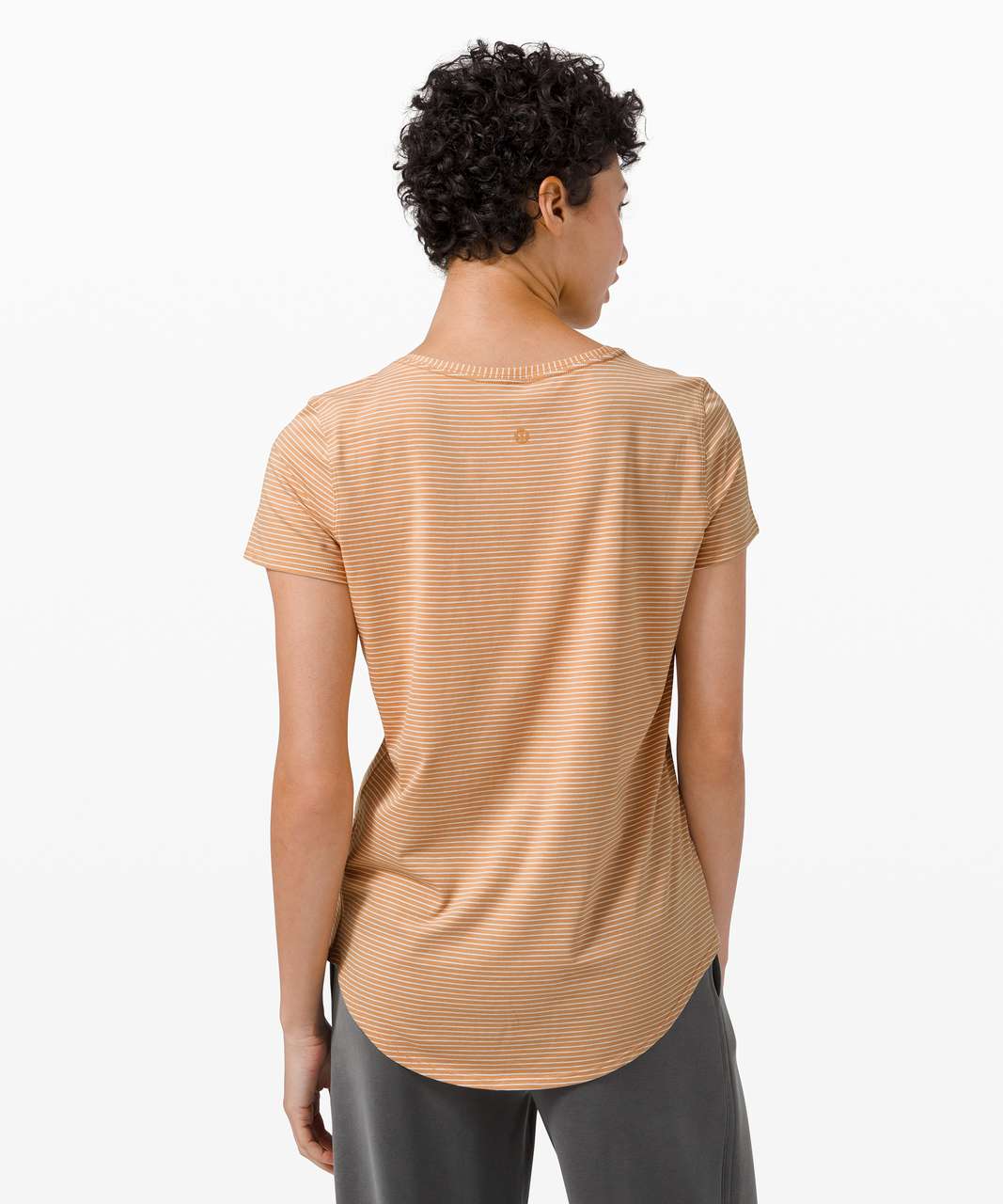 Lululemon Love Crew III - Hype Stripe Beech Wood White