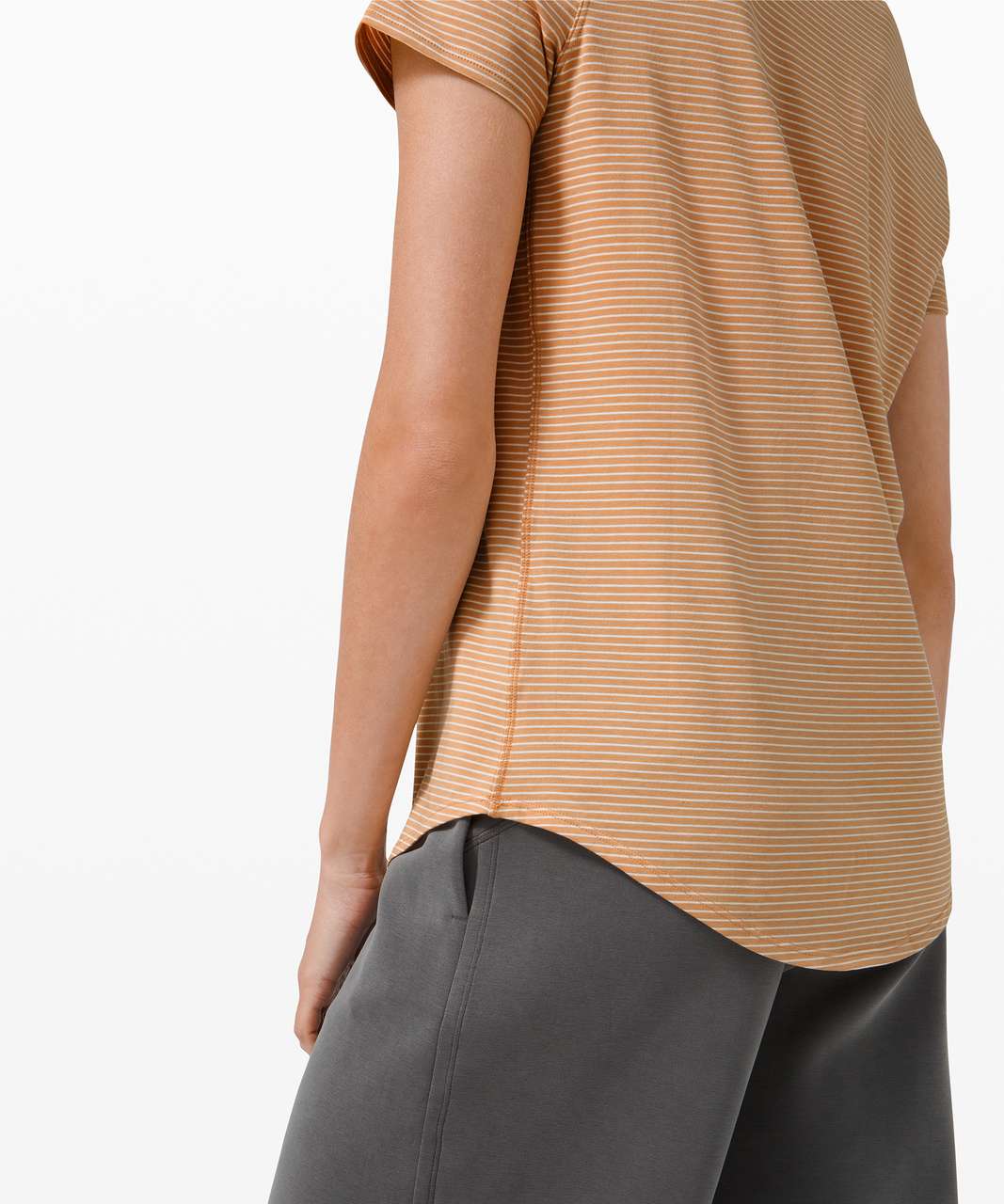 Lululemon Love Crew III - Hype Stripe Beech Wood White