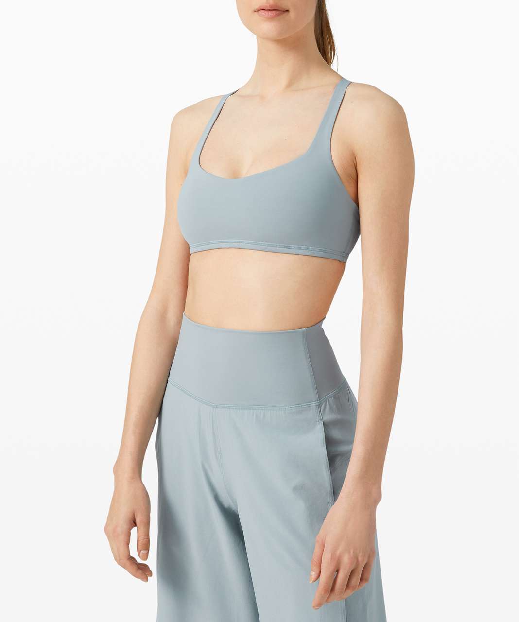 Lululemon Free to Be Bra Wild Long Line *Light Support, A/B Cup - Blue Cast  - lulu fanatics