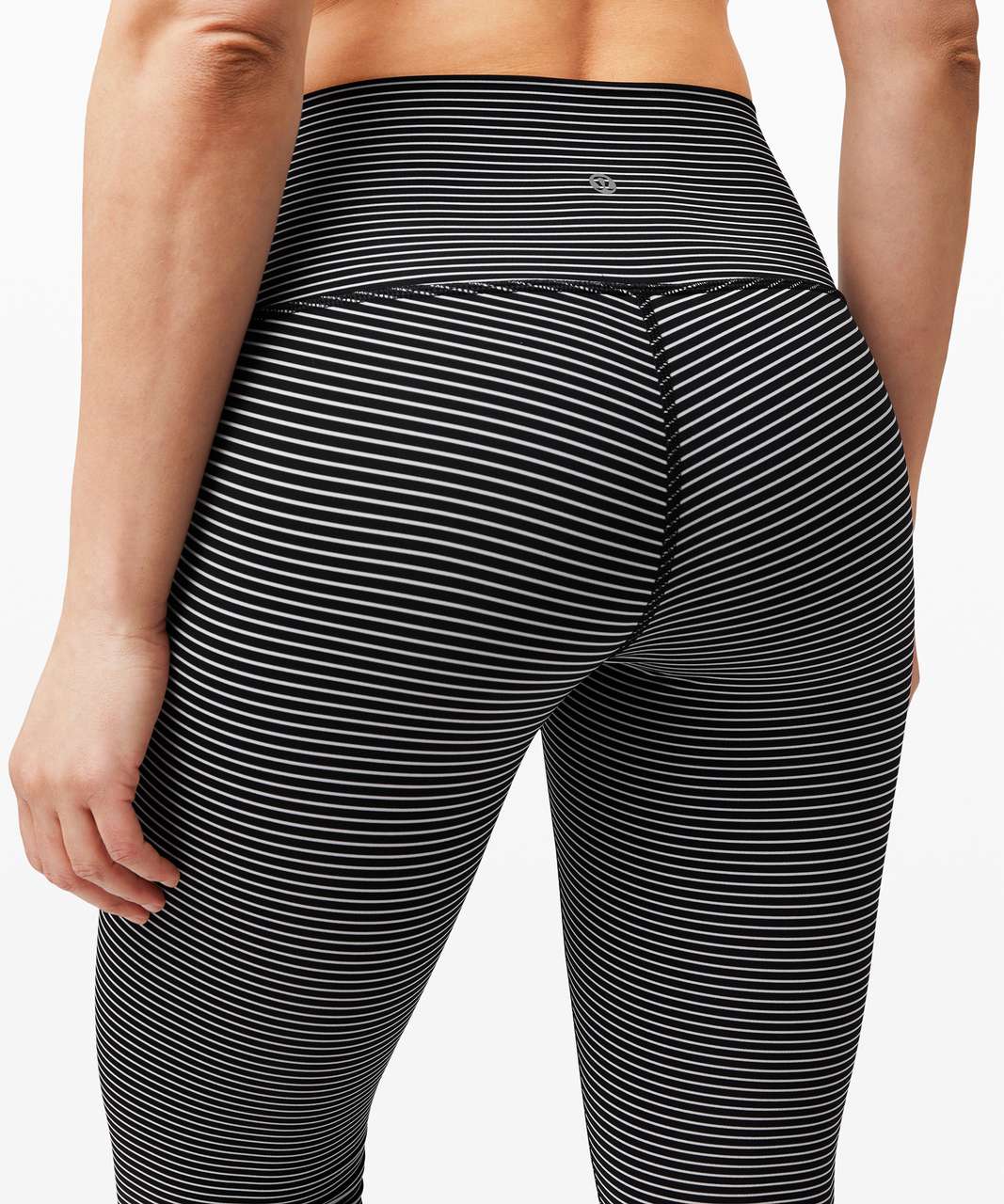 Lululemon Wunder Under High-Rise Tight 25 *Luxtreme - Parallel Stripe  Black White - lulu fanatics