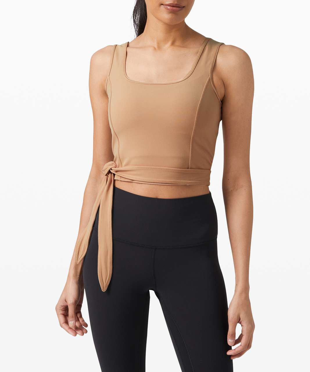 Lululemon Get Centred Crop Tank - Beech Wood