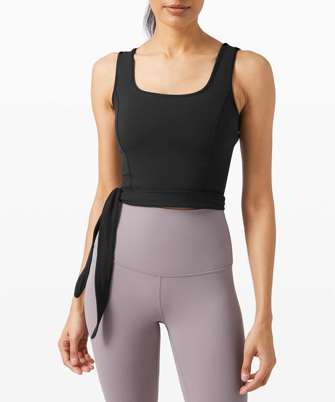 Lululemon Black Cropped Tank Top