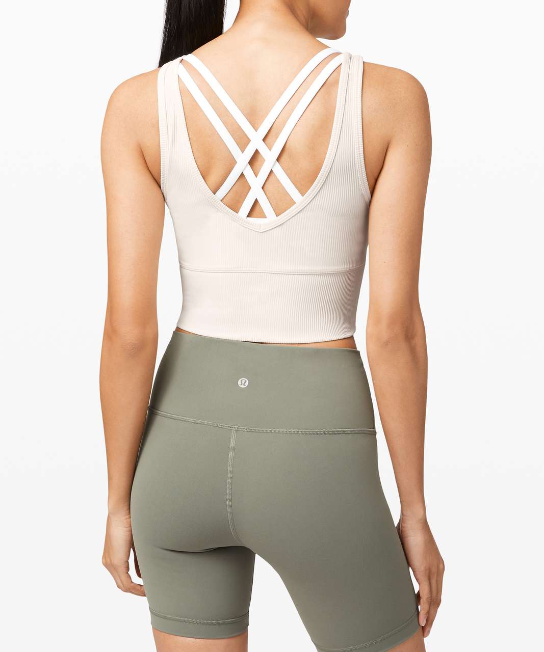 Lululemon Power Pivot Tank *Rib - Light Ivory