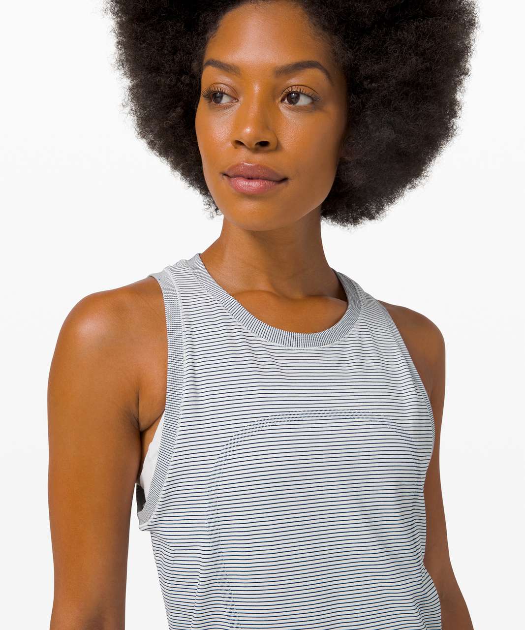 Lululemon Swiftly Relaxed Tank - Tempo Stripe White / True