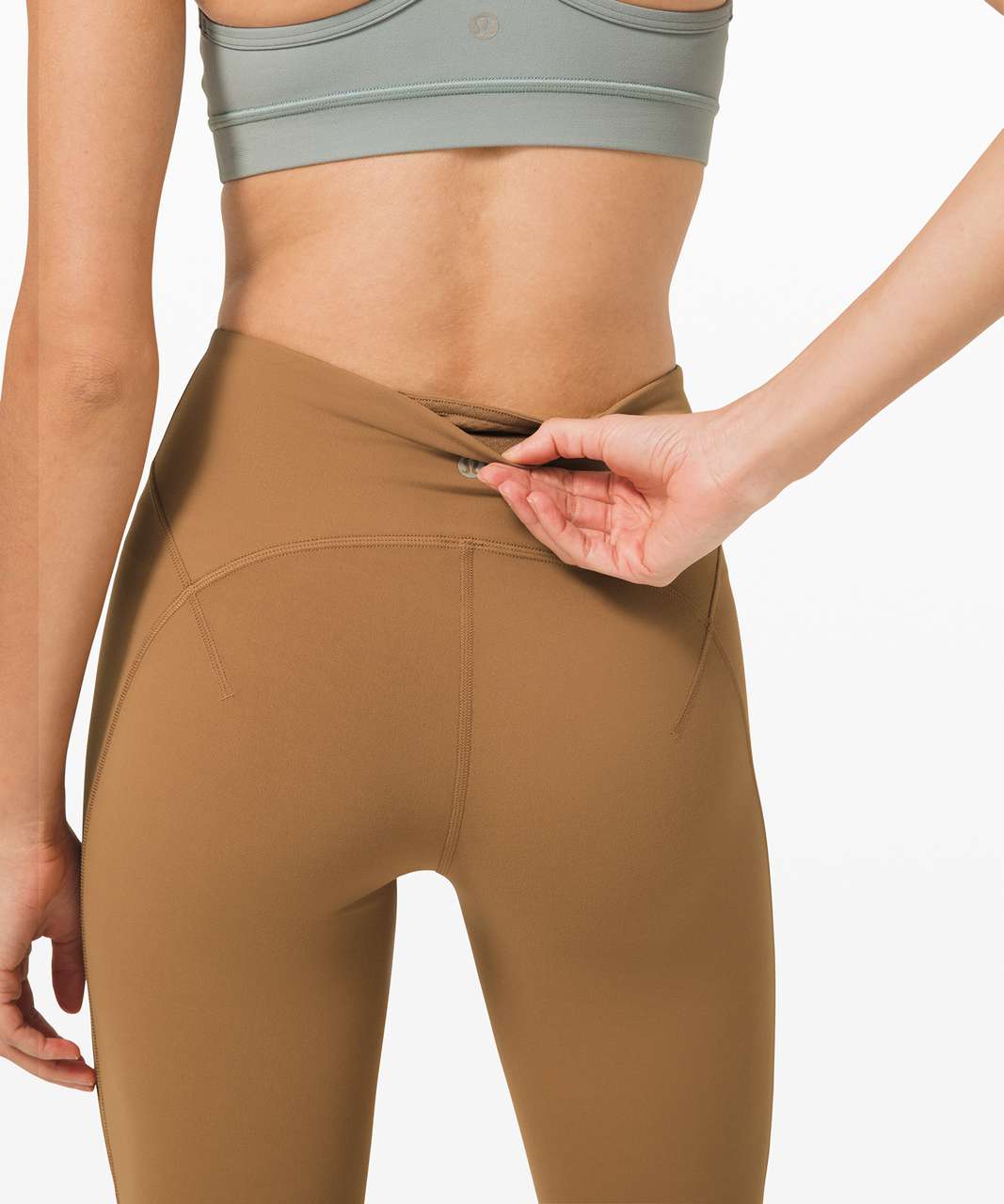 Lululemon Get Centred High Rise Crop 21" - Saddle Brown