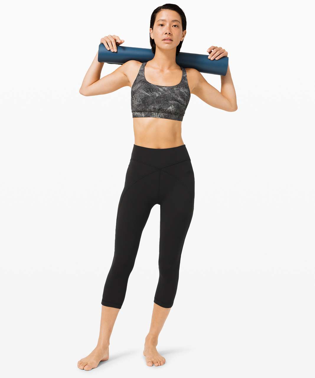 Lululemon Get Centred High Rise Crop 21" - Black