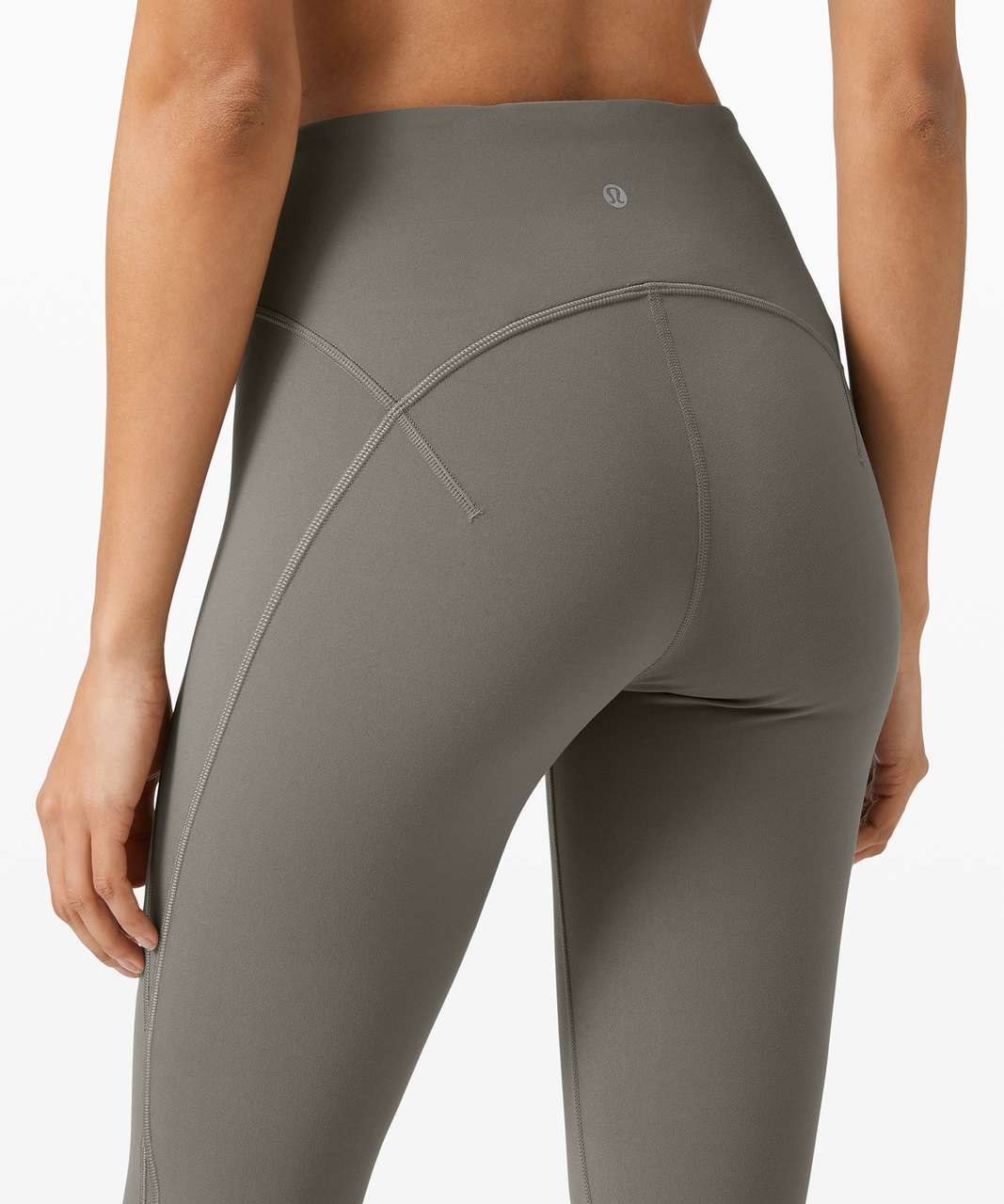 Lululemon Get Centred High Rise Tight 25 - Grey Sage - lulu fanatics