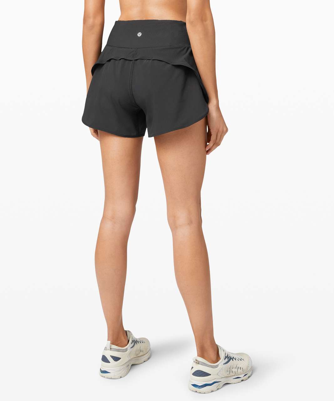 Lululemon Run Off Route High Rise Short 4" - Black