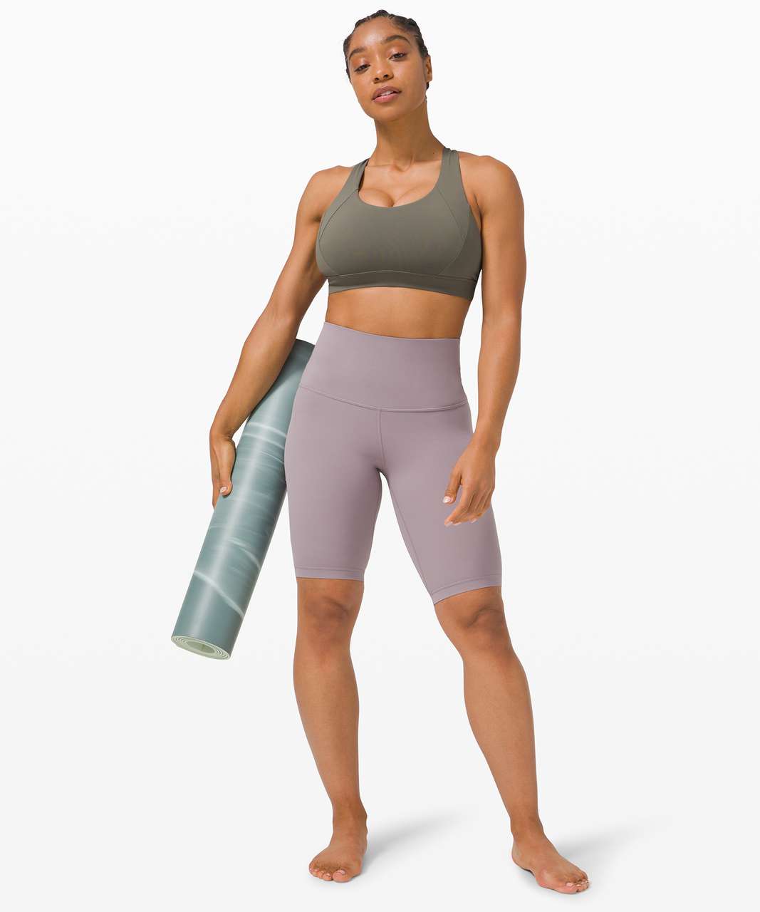 Lululemon Free To Be Elevated Bra *Light Support, DD/E Cup - Grey Sage