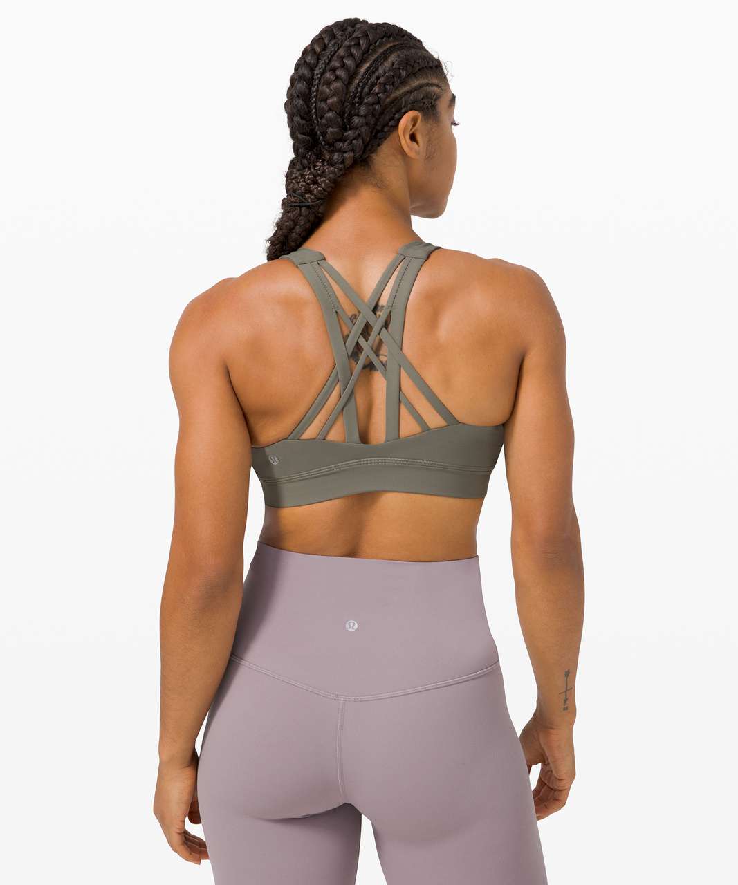 Lululemon Free To Be Elevated Bra *Light Support, DD/E Cup - Grey Sage