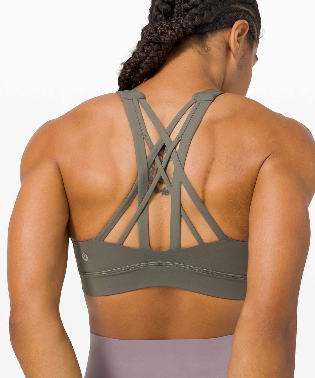Lululemon Free To Be Elevated Bra *Light Support, DD/E Cup - Grey Sage