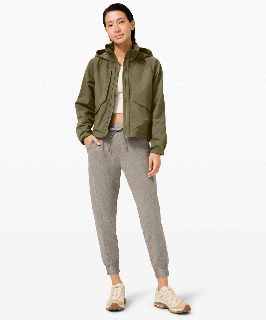 Lululemon Always Effortless Jacket - Medium Olive - lulu fanatics