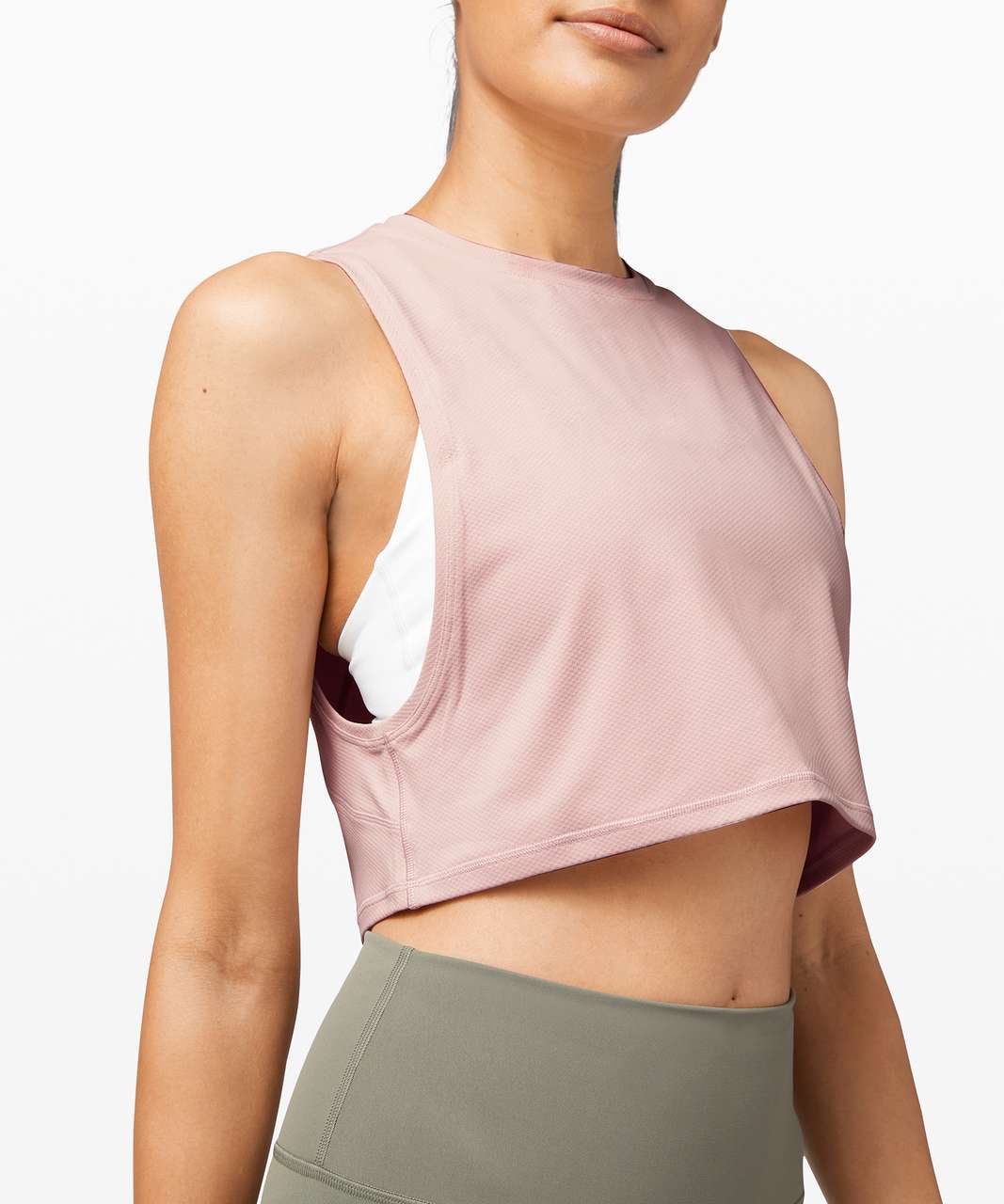 Lululemon Muscle Love Crop Tank *Tough - Misty Pink - lulu fanatics