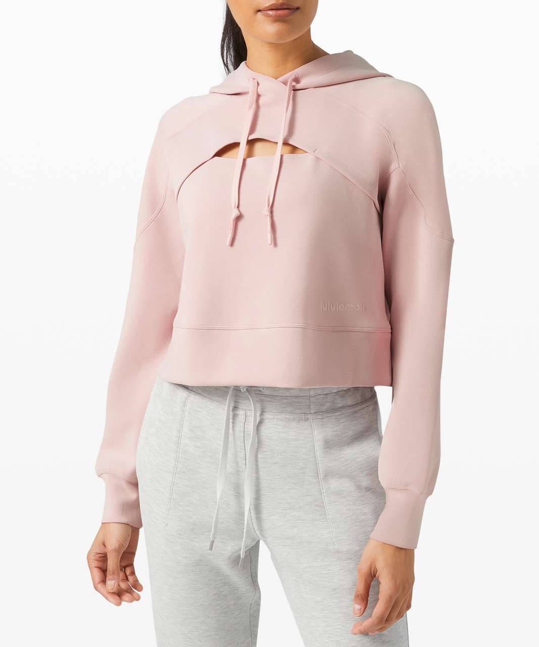 Lululemon Get Centred Crop Hoodie - Misty Pink / Misty Pink