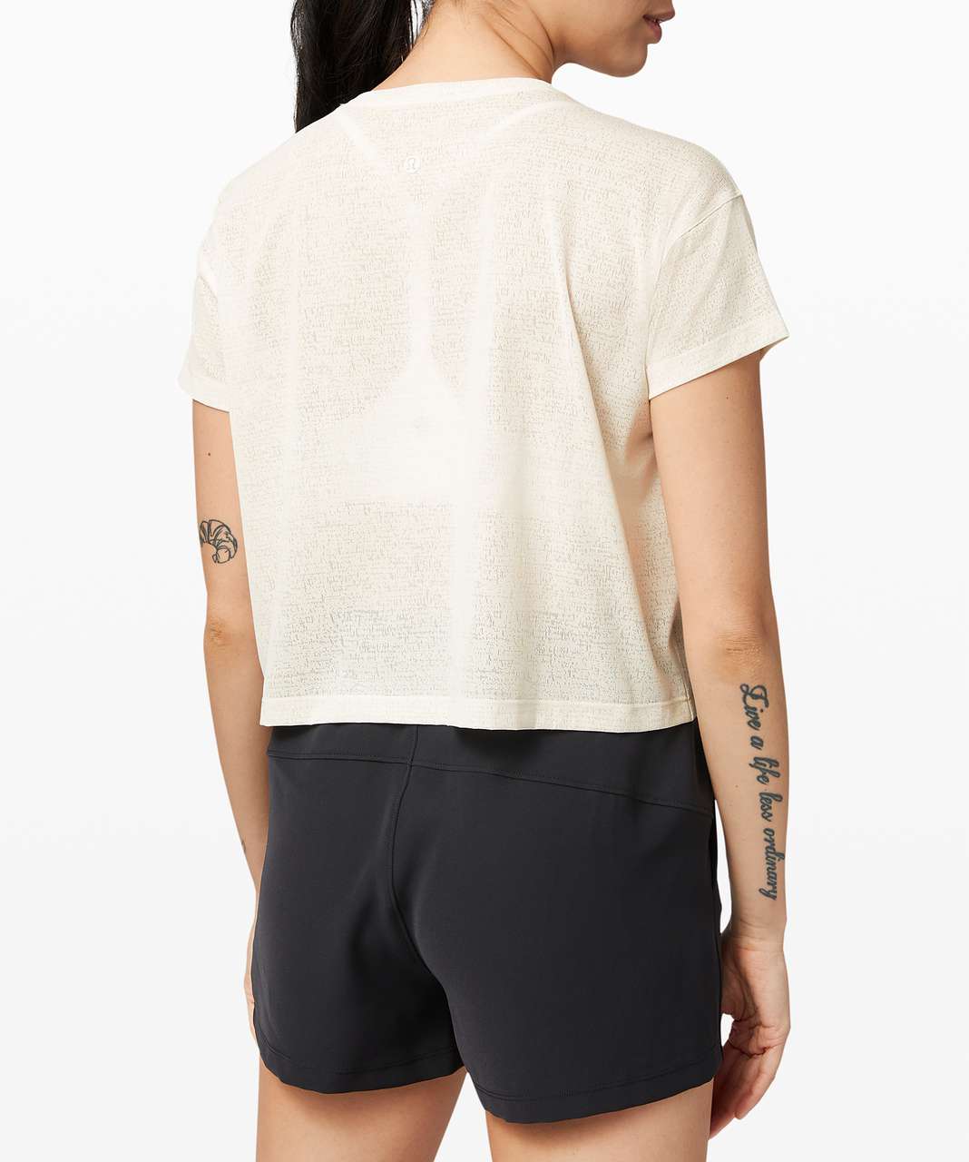 Lululemon Cates Tee *Mesh - Antique White