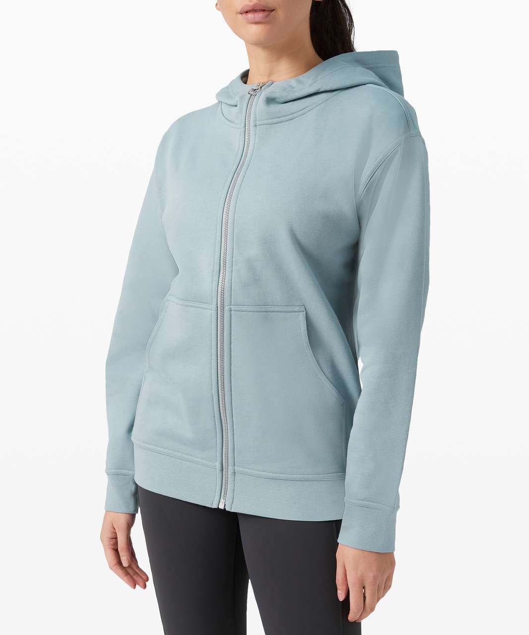 Lululemon All Yours Hoodie Fleece Pullover Sweatshirt in Daydream (light  Blue) 8