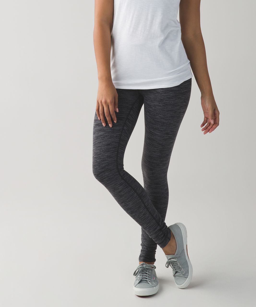 LULULEMON Wunder Under Crop (Hi-Rise) Space Dye Twist Sapphire