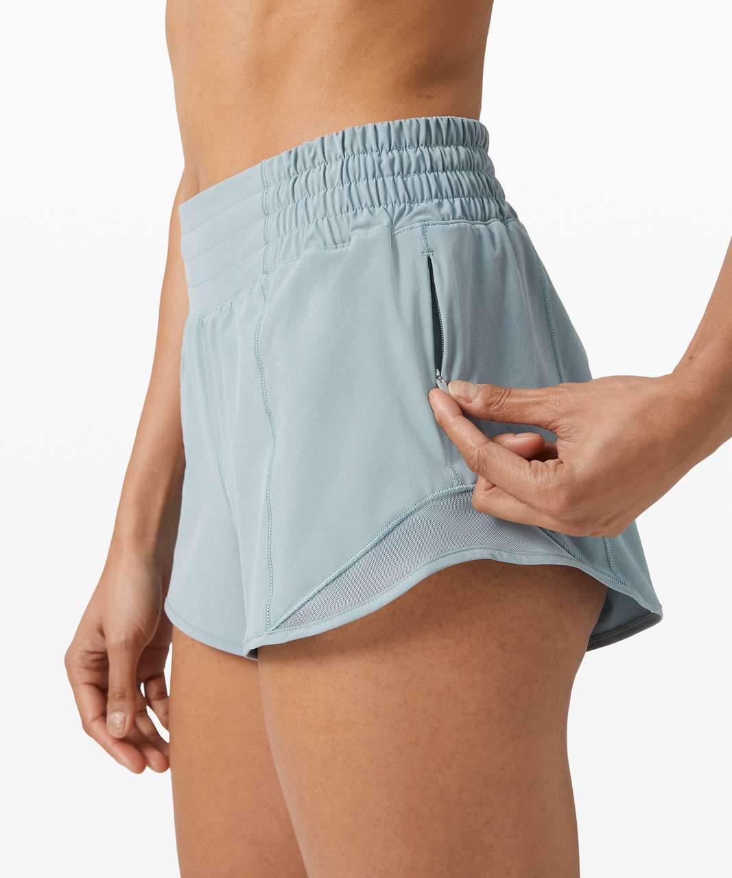 Lululemon Hotty Hot Short *High-Rise 2.5 - Blue Cast - lulu fanatics