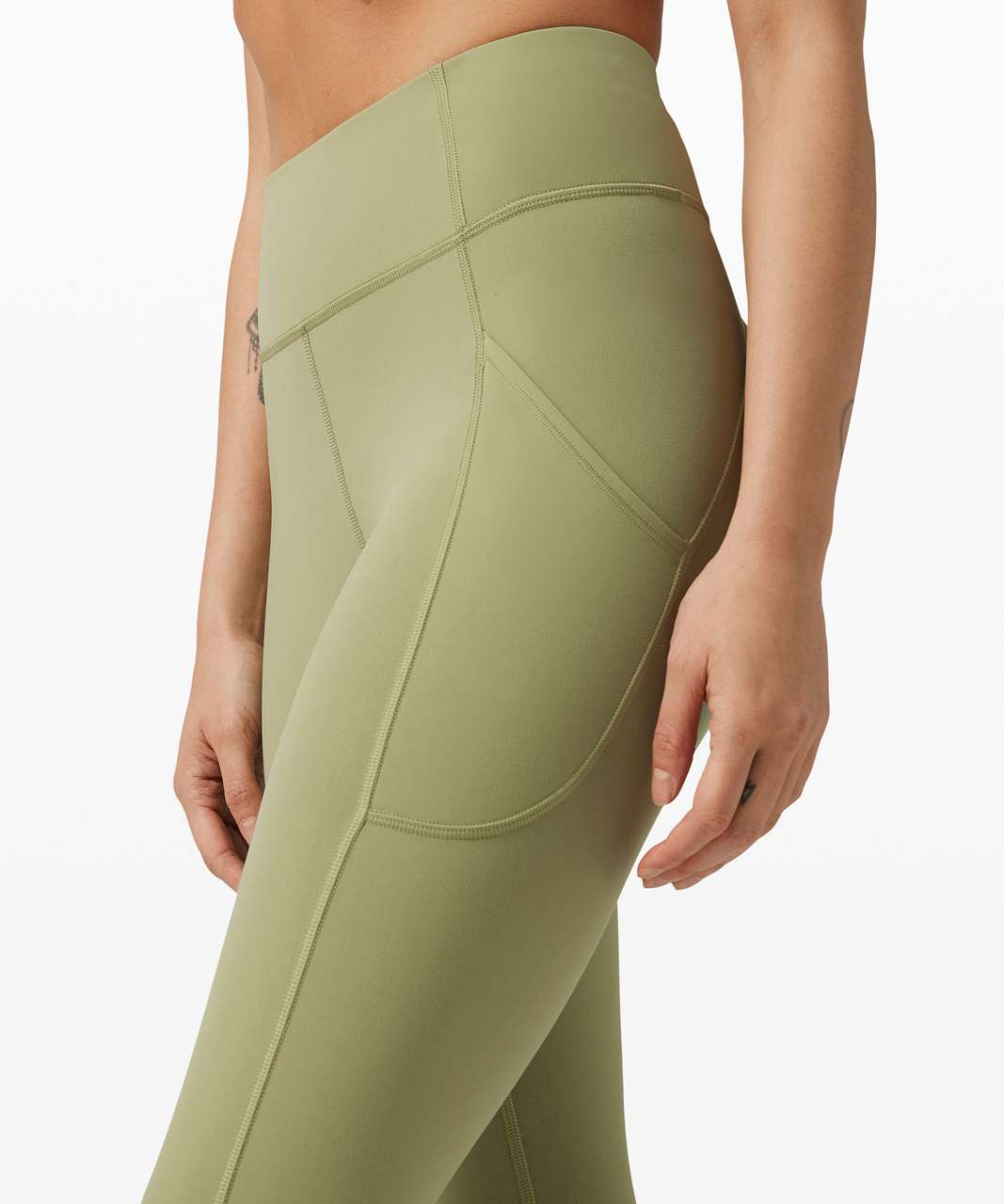 Lululemon Invigorate HR Tight 25” Everlux Size 4 Everglade Green EVRG 75687